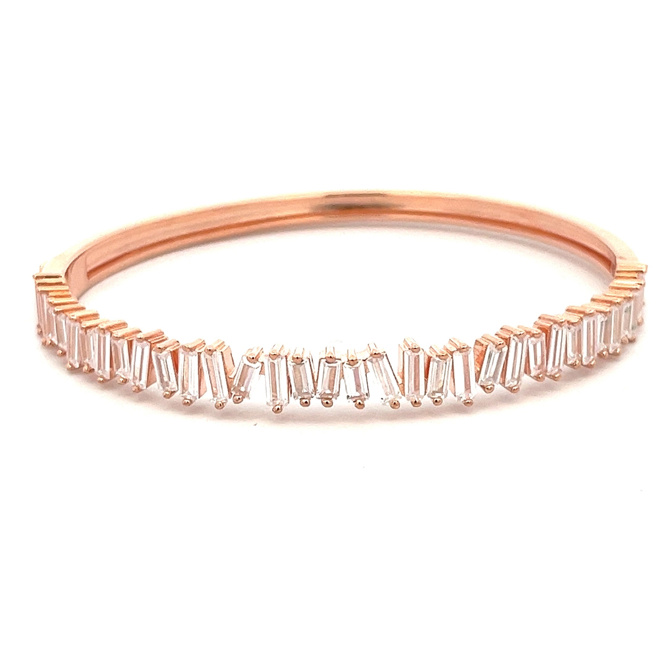 925 ROSE GOLD PLATED BRACELET WITH CRYSTALS