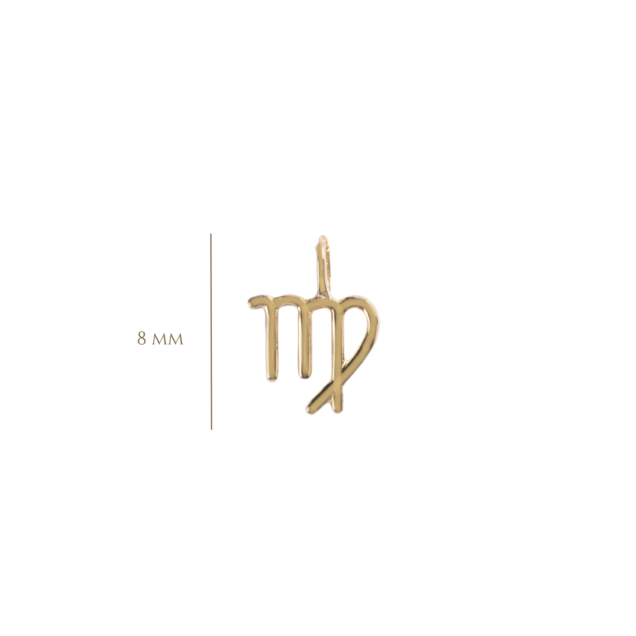 DIJE ZODIACO VIRGO EN ORO AMARILLO 14K