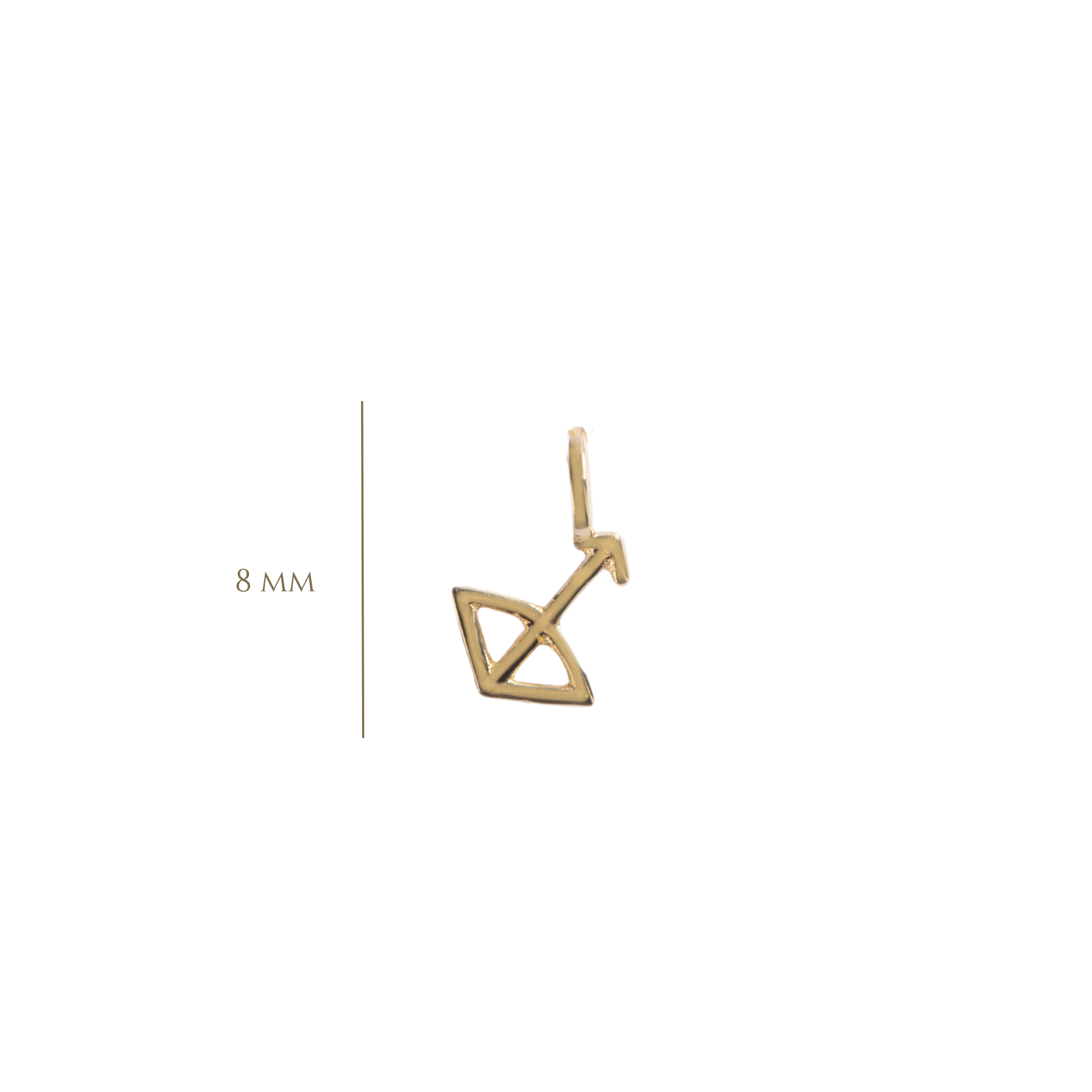 DIJE ZODIACO SAGITARIO EN ORO AMARILLO 14K