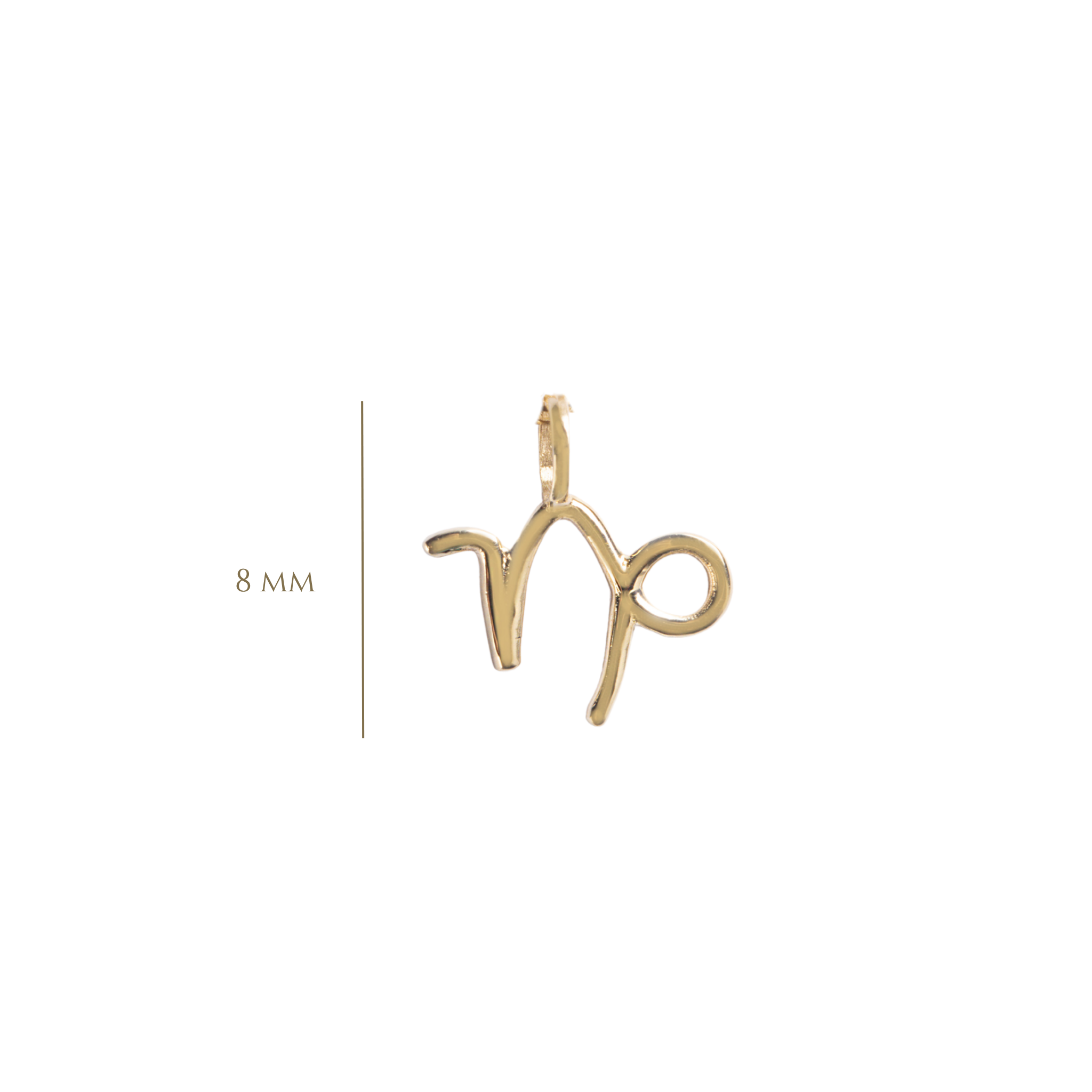 DIJE ZODIACO CAPRICORNIO EN ORO AMARILLO 14K