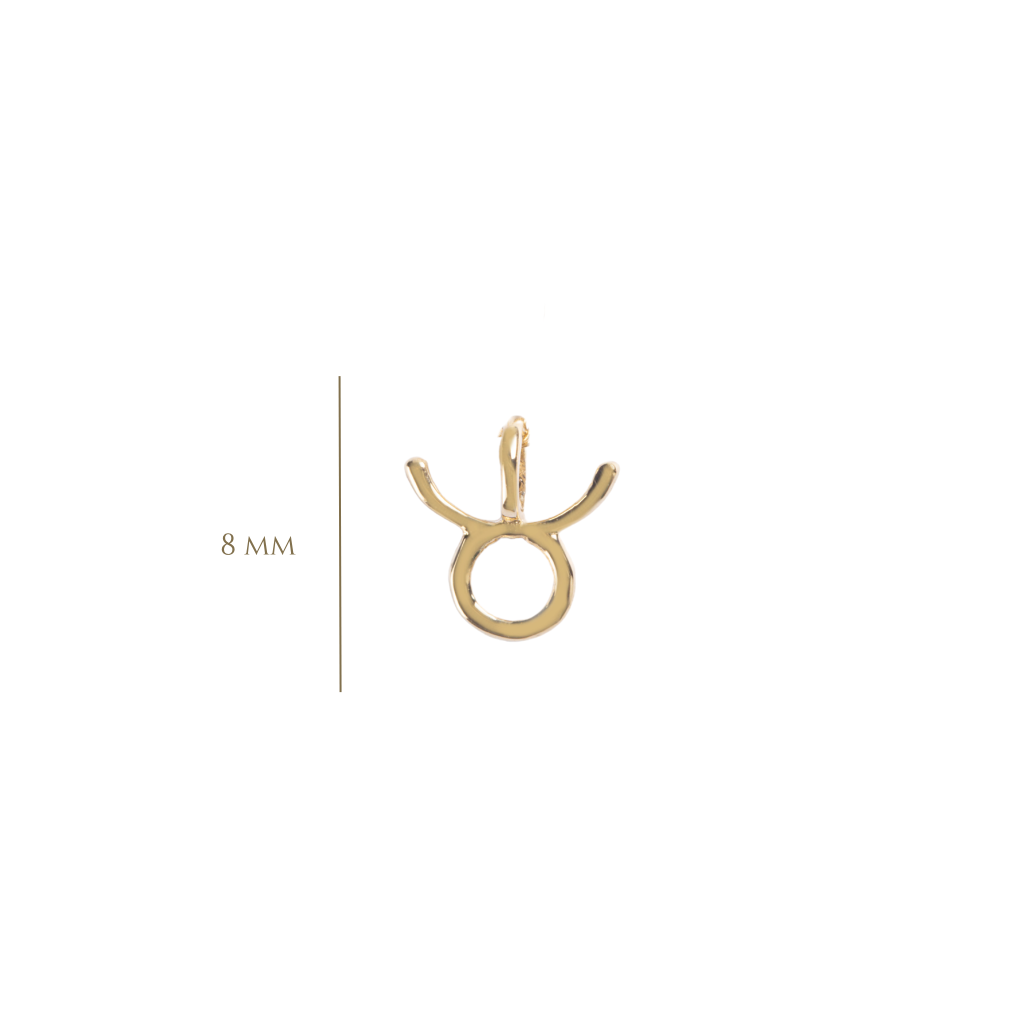 DIJE ZODIACO TAURO EN ORO AMARILLO 14K