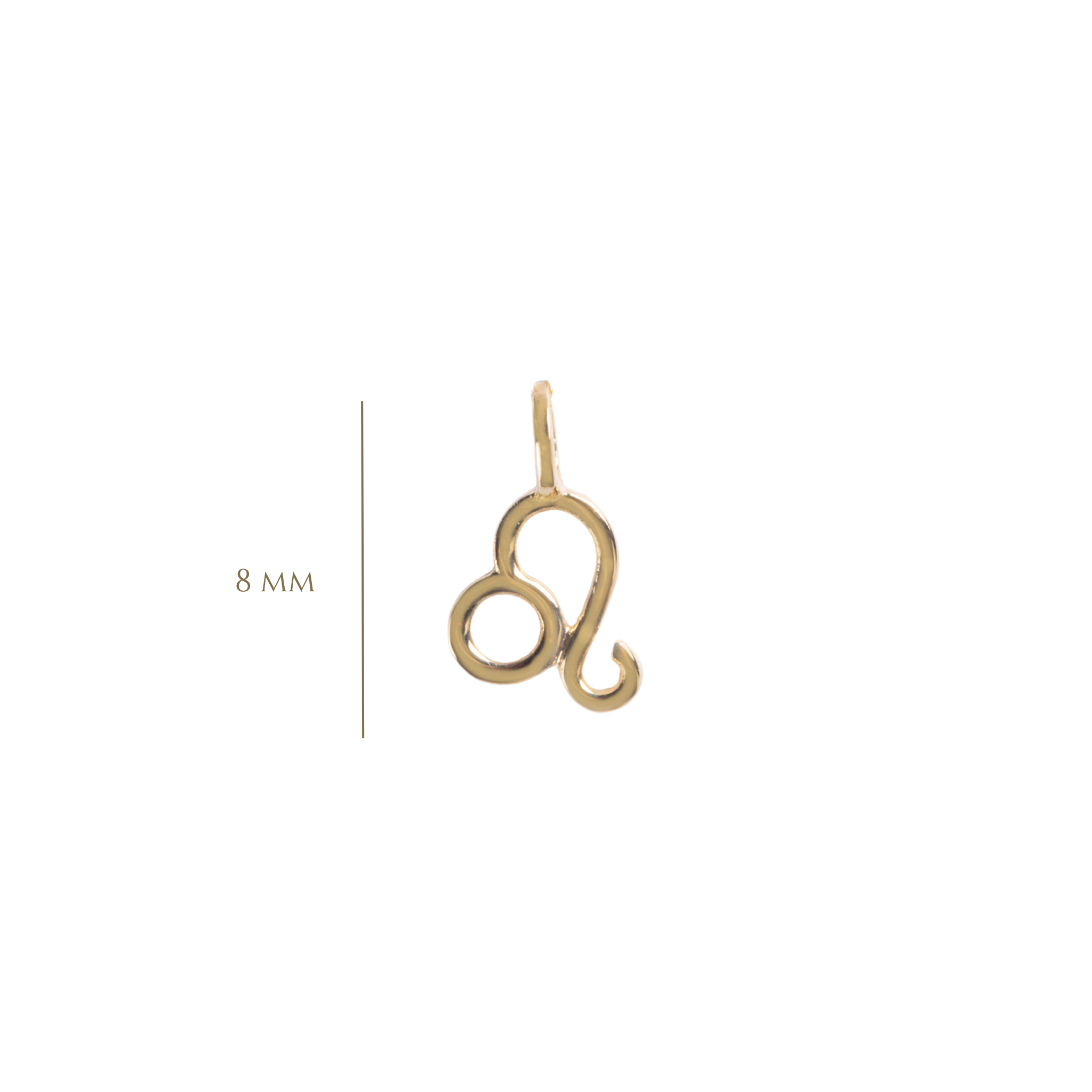 DIJE ZODIACO LEO EN ORO AMARILLO 14K