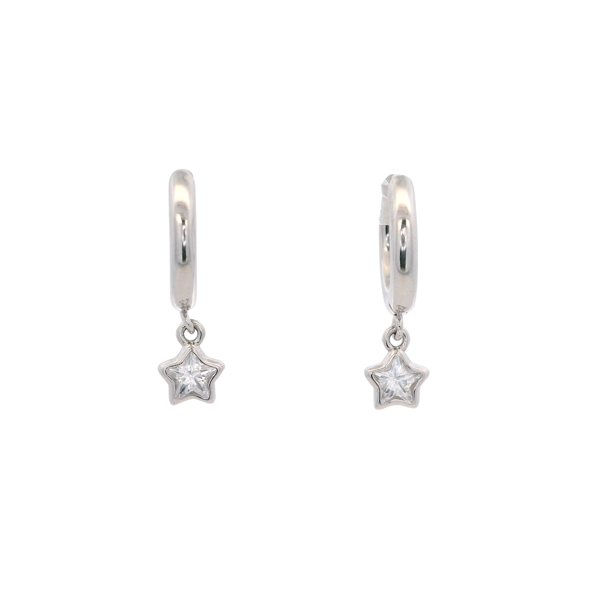 925SL PENDANT MINI STAR CZ HUGGIES