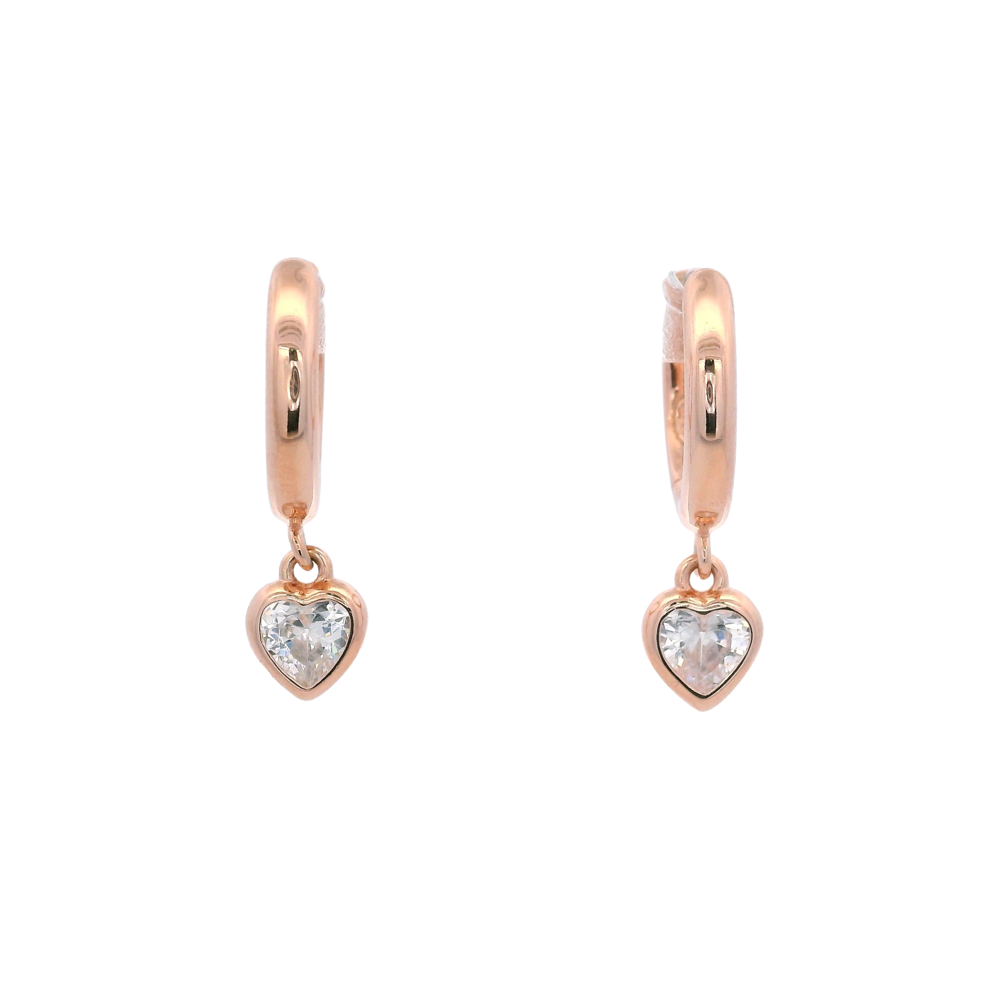 925RG PENDANT MINI HEART CZ HUGGIES