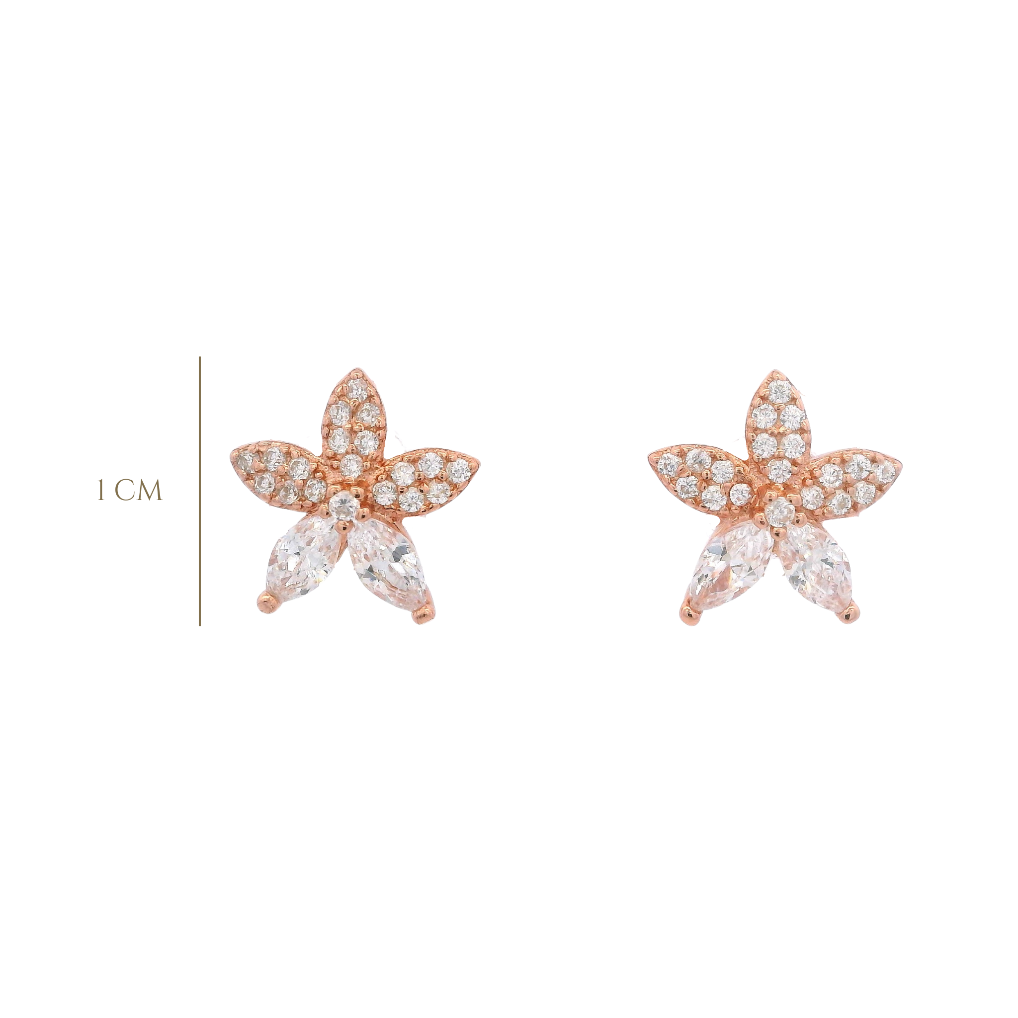 925RG SMALL DAISY EARRINGS