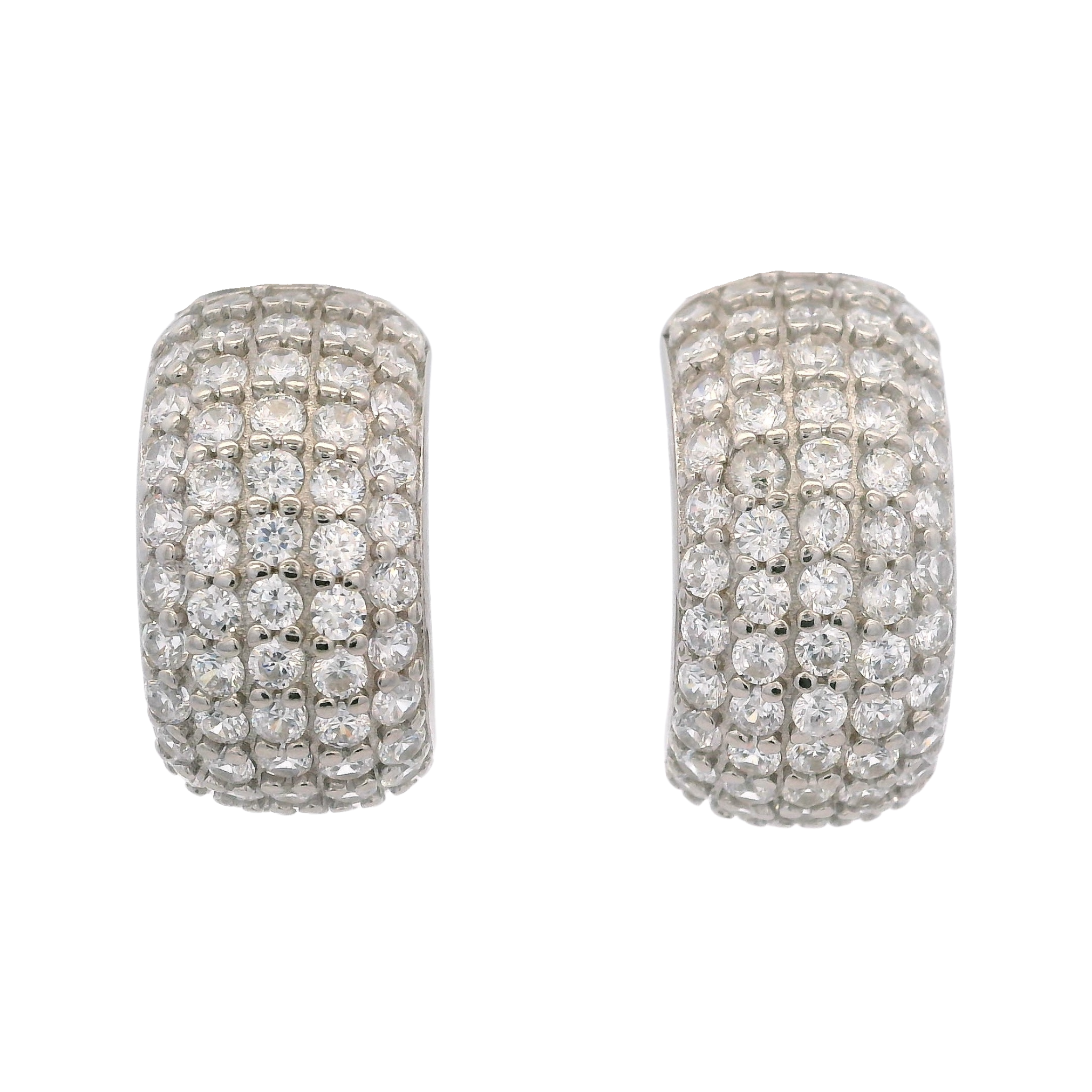 925SL BAGUETTE HOOPS CZ