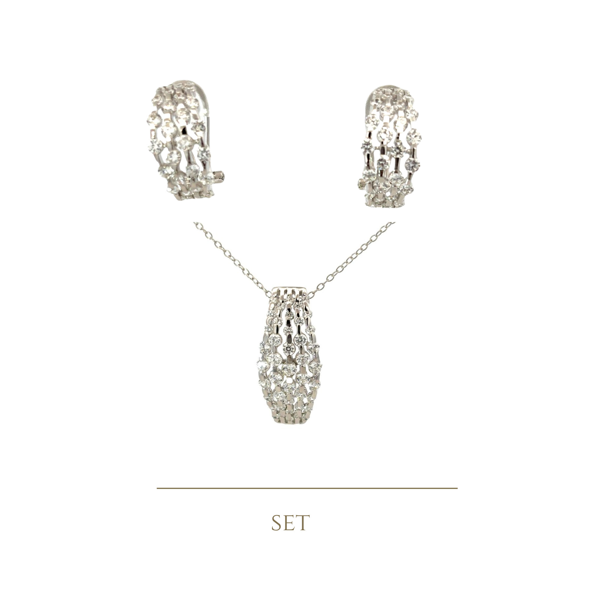 925SS GRID CZ SET