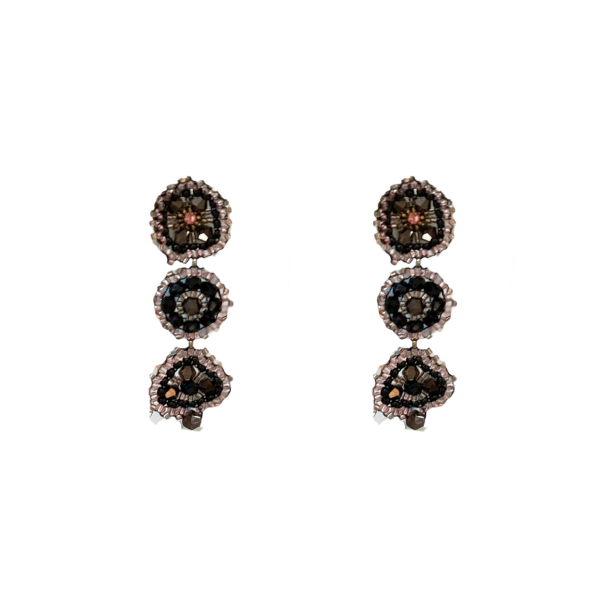 925 ARETES TEJIDOS GOTA / GOTA GRANDE IRREGULAR