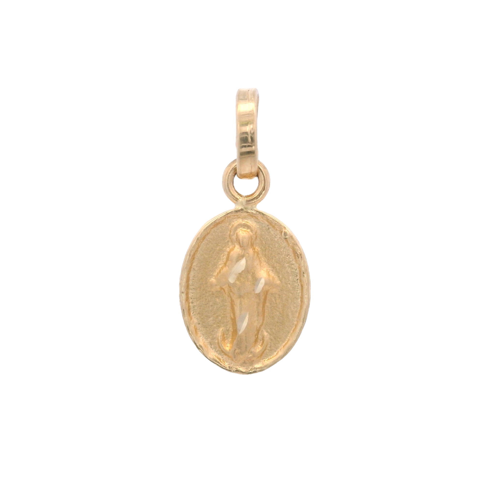 14KY VIRGIN OF GUADALUPE 5.5X10MM MEDAL