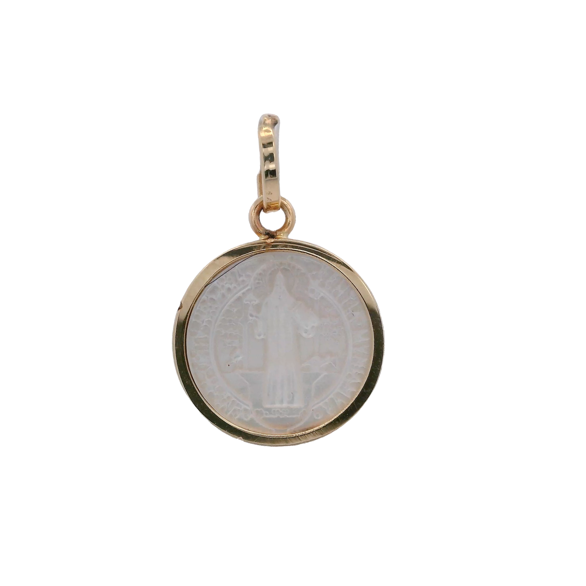 14KY SAN BENEDICT SHELL NACAR MEDAL