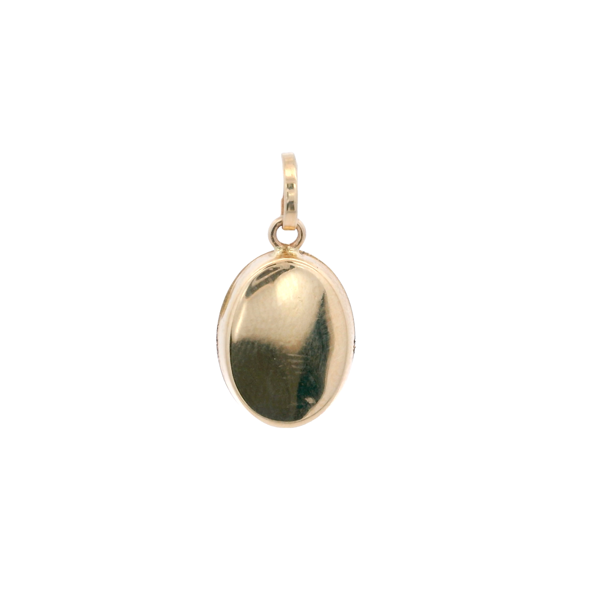 14KY MIRACULOS VIRGIN OVAL 9X12MM MEDAL