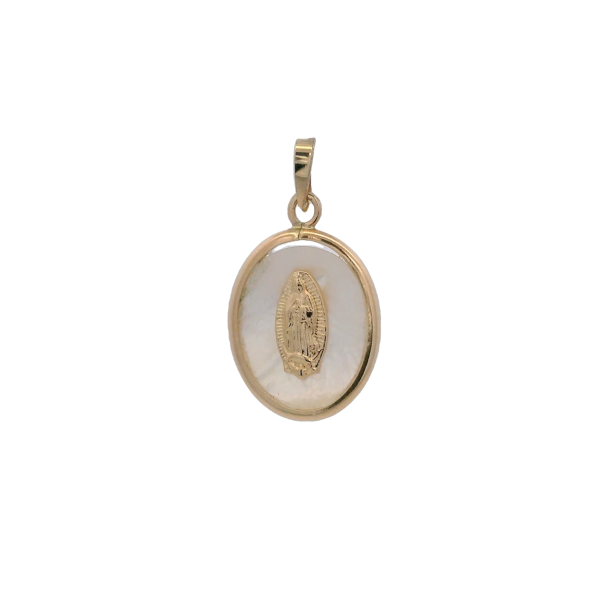 14KY VIRGIN OF GUADALUPE OVAL MEDAL