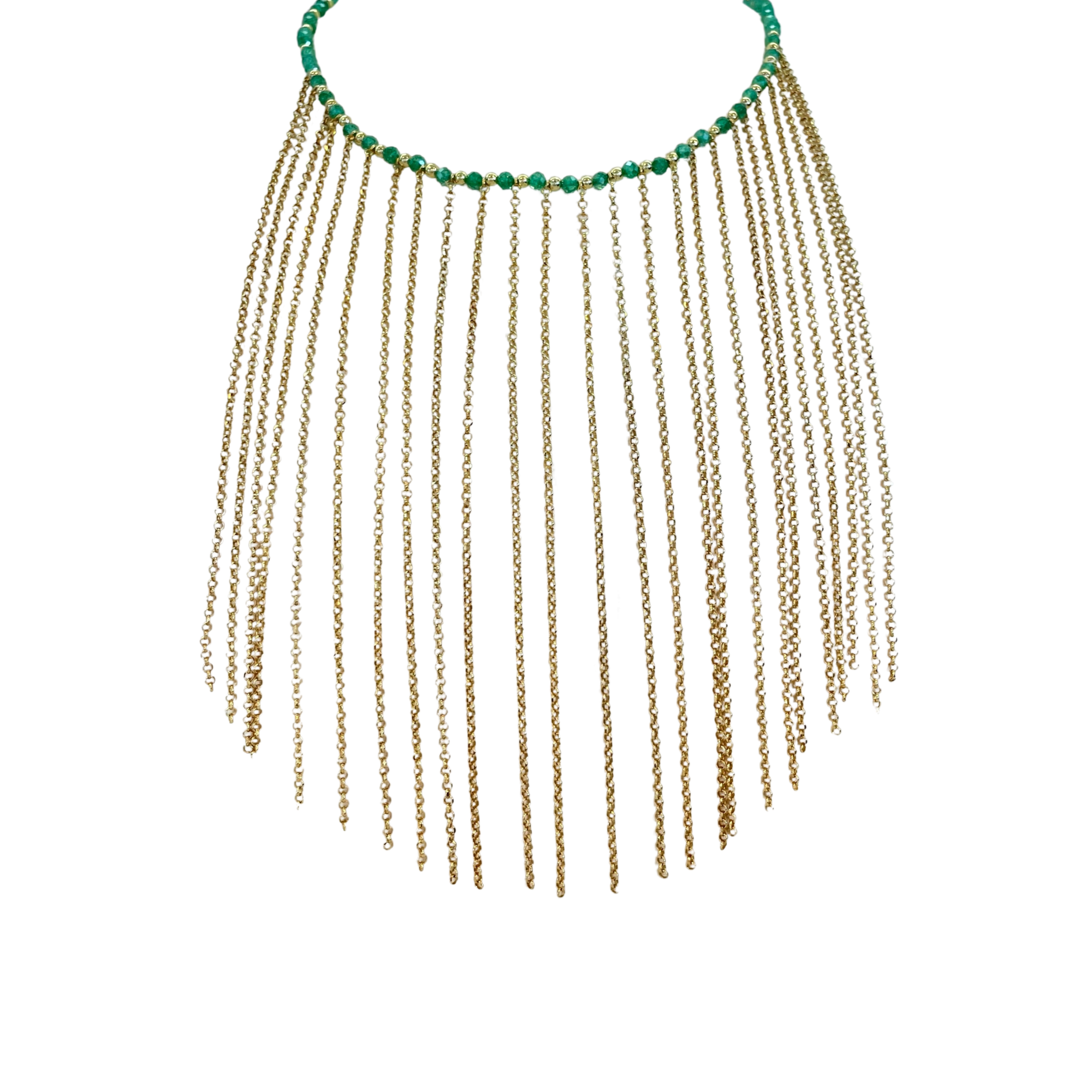 925GG ZIRNI VERDE CATENA PEND NECKLACE