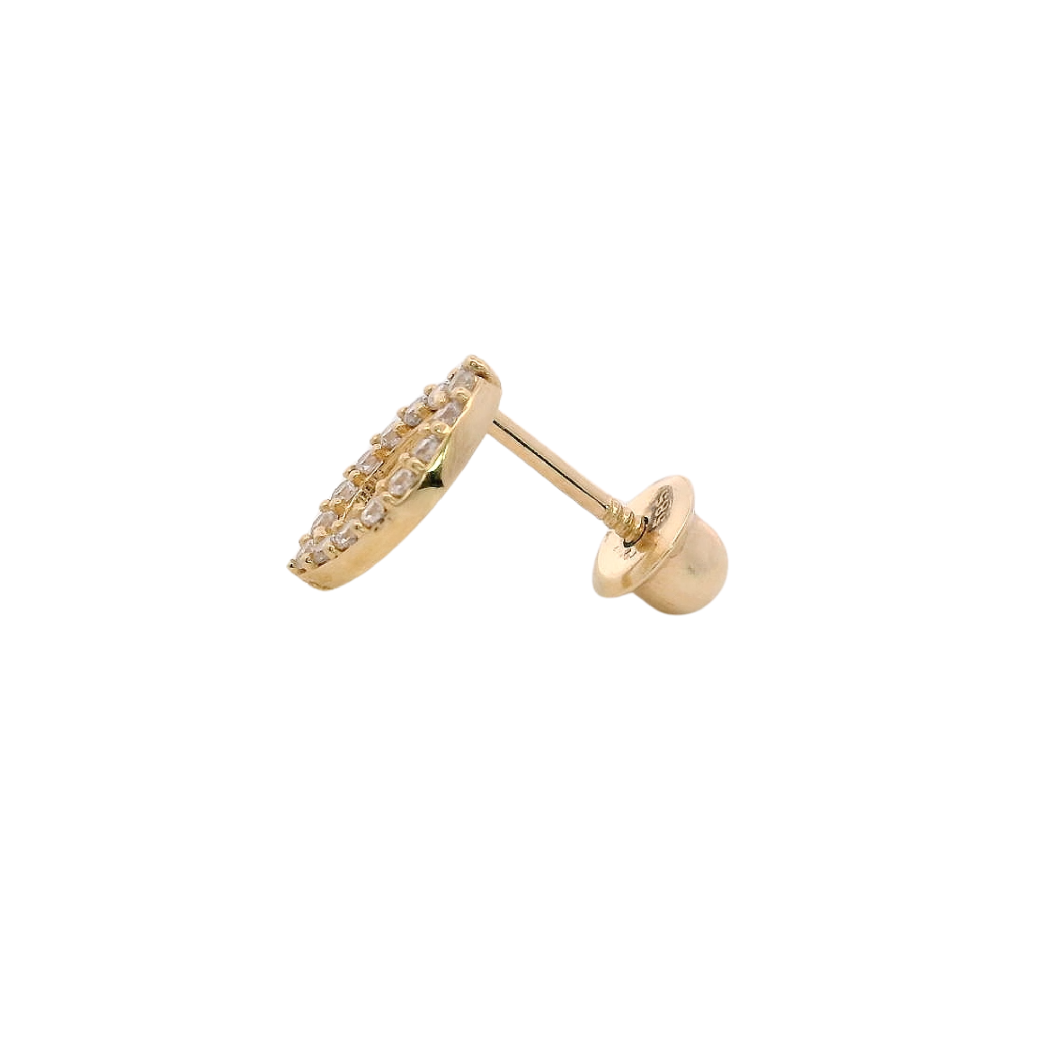 14KY SMALL MARQUESITE PAVE 7.5MM PIERCING