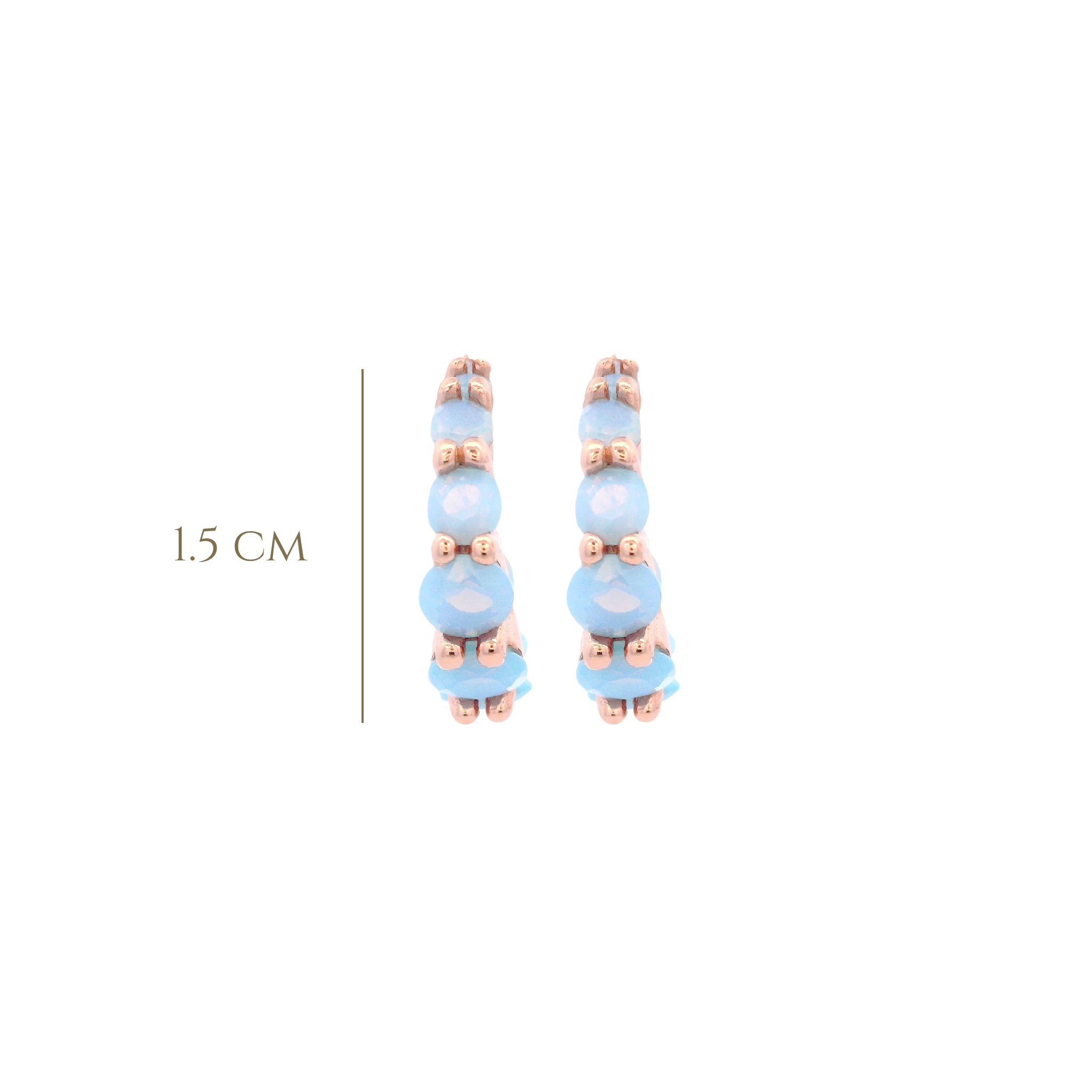 925RG INFINITY CZ SKY BLUE EARRINGS