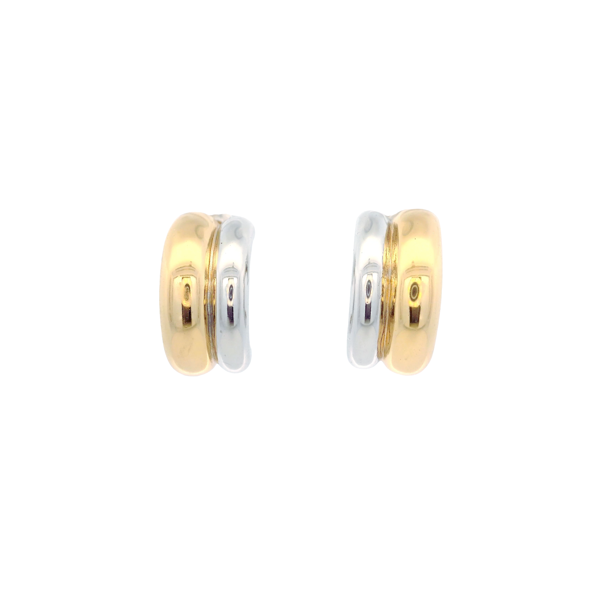 925SL DOUBLE ROW CHUNKY SMOOTH EARRINGS