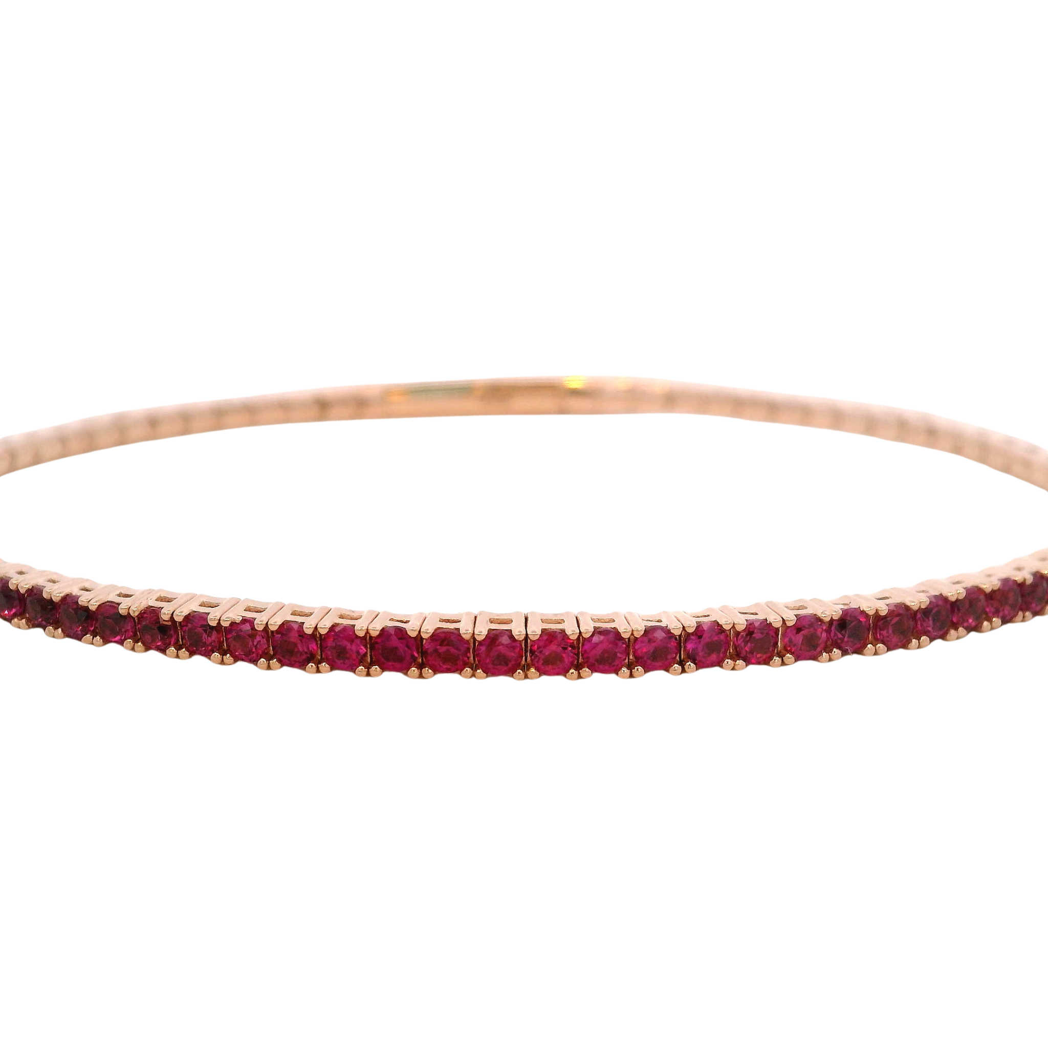 925RG TENNIS CZ FUSHIA BANGLE