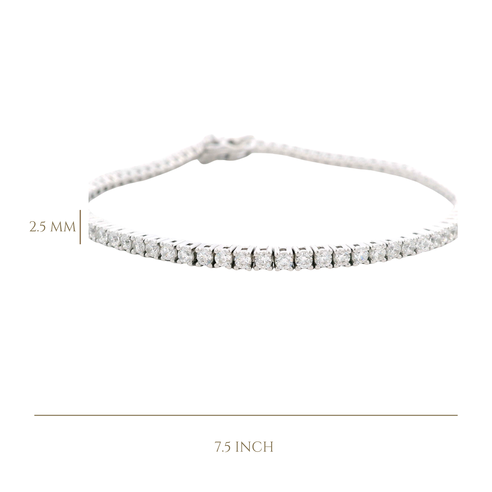 925SL TENNIS CZ BRACELET