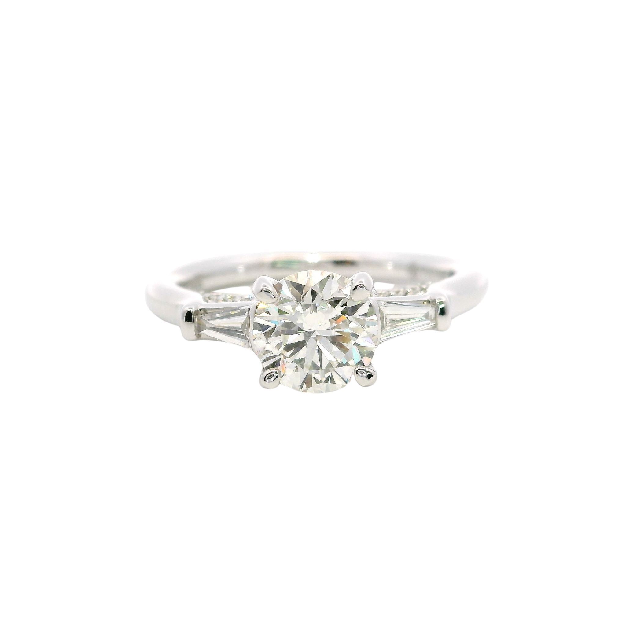 C005079/1034637 D0.35CT 14KW MONTURA  TRHEE STONE T6.5 DC 1.00CT RD