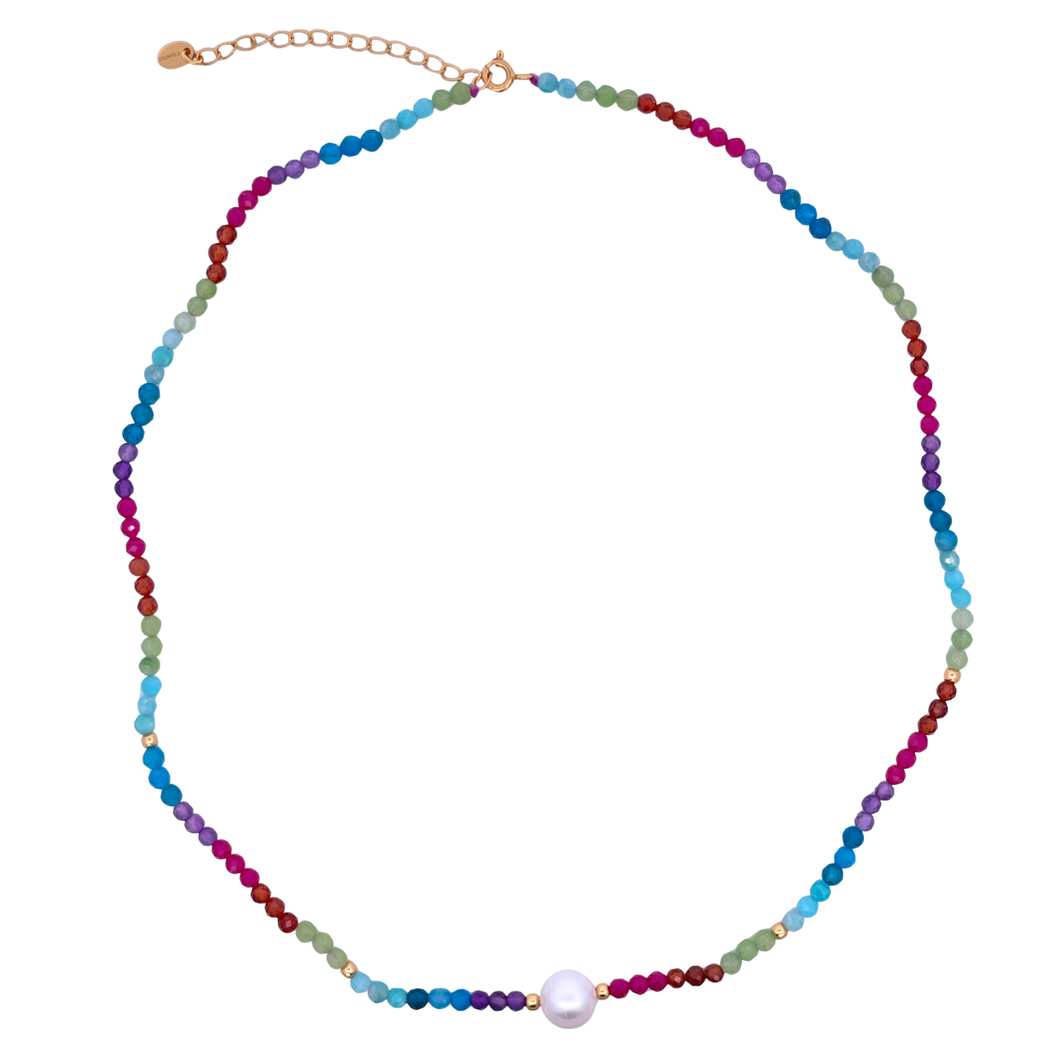 925YG BEANDS WITH SOLITARY PEARL NECKLACE AP AMZ JP GN R AM