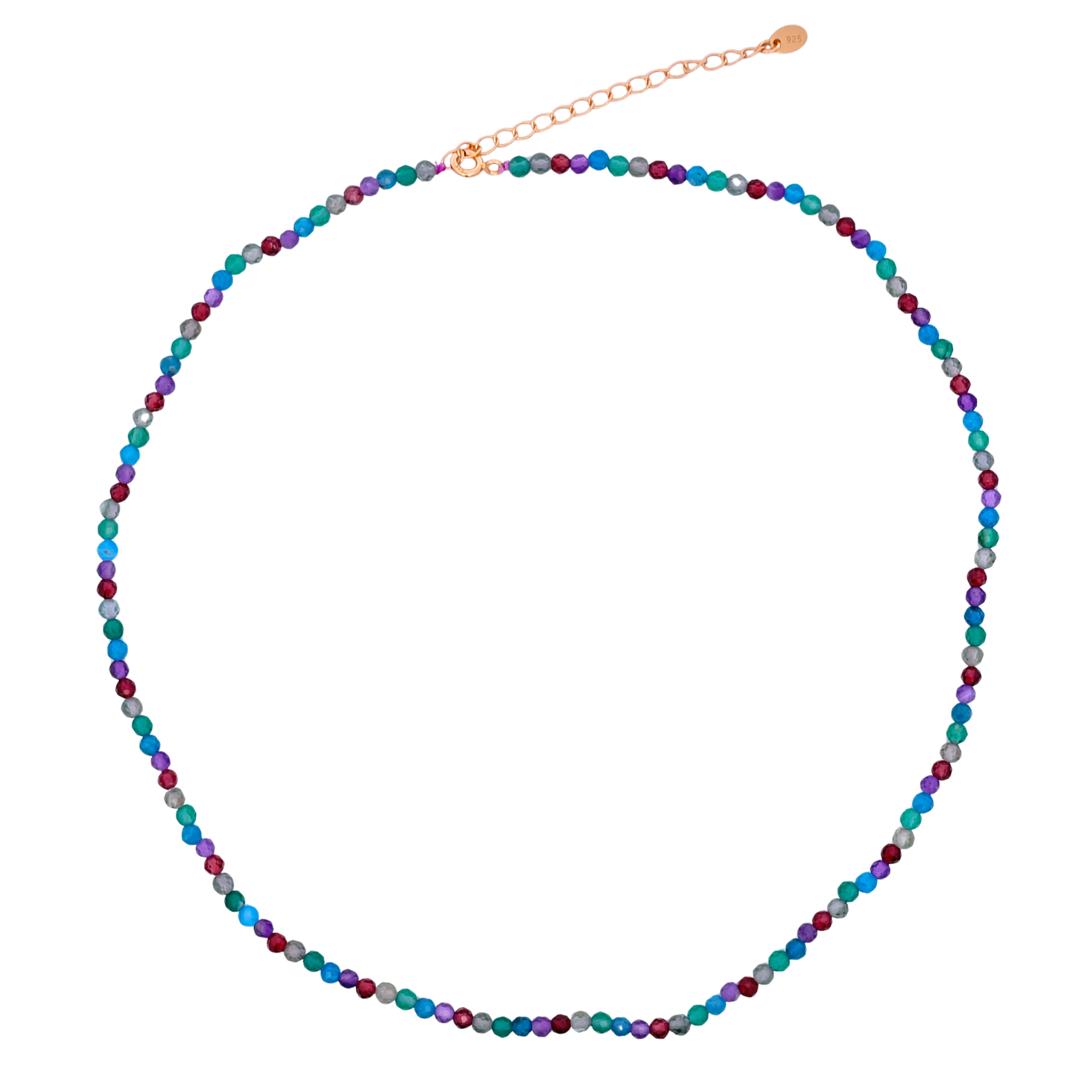 925YG BEANDS NECKLACE TOU MULTICOLOR