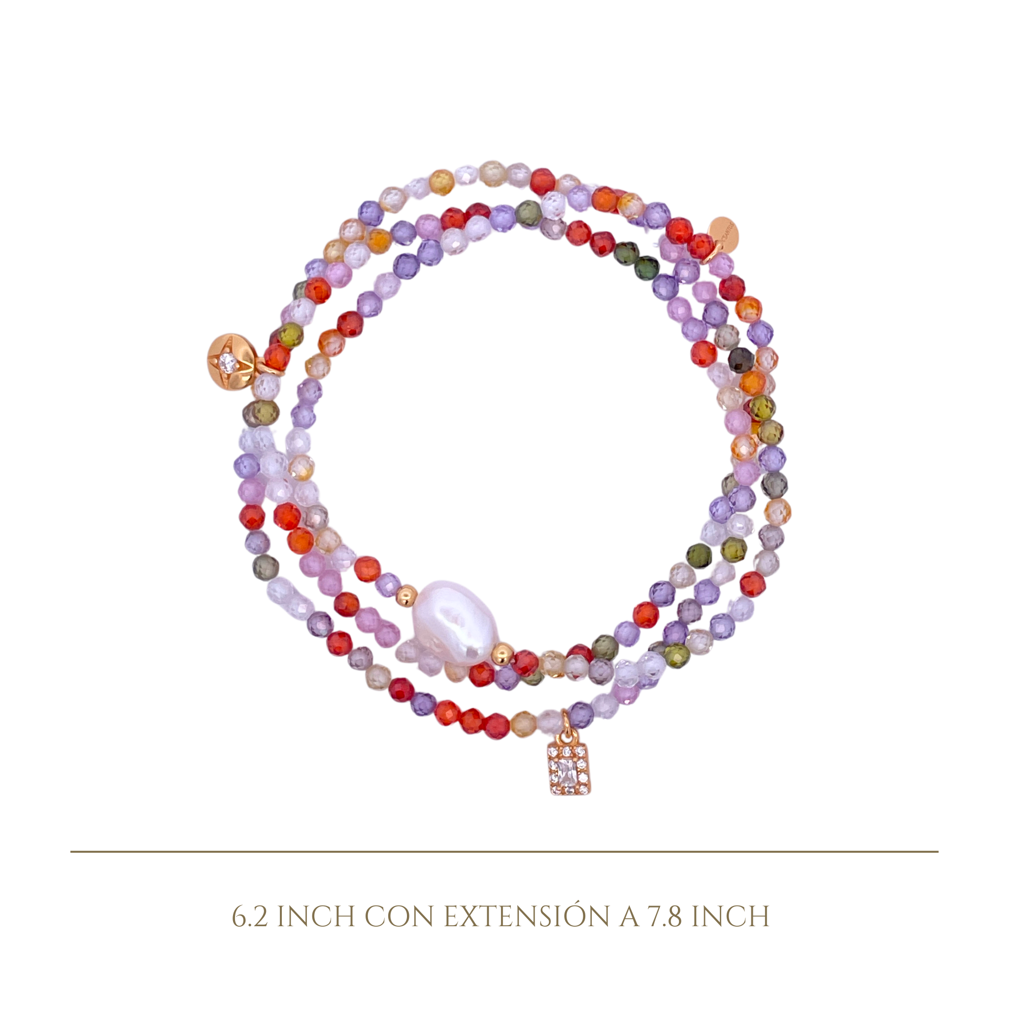 925YG BEANDS WITH PEARL BRACELET TOURMALINE & PEARL