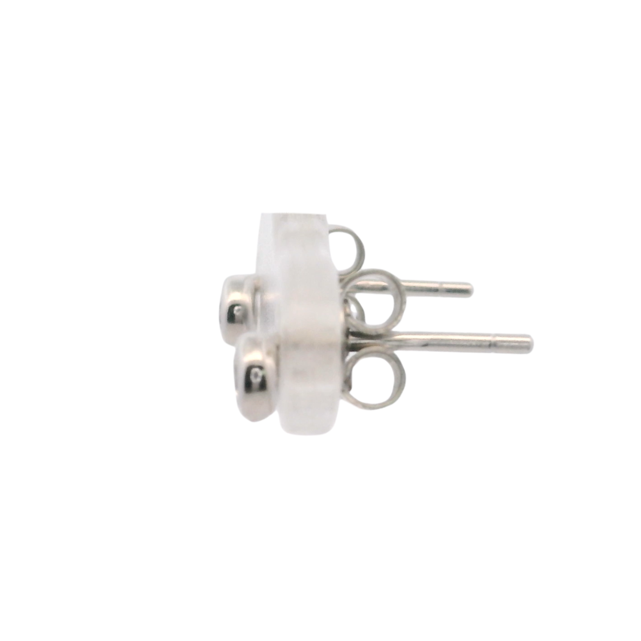 925SL MINI BEZEL CZ STUD EARRINGS