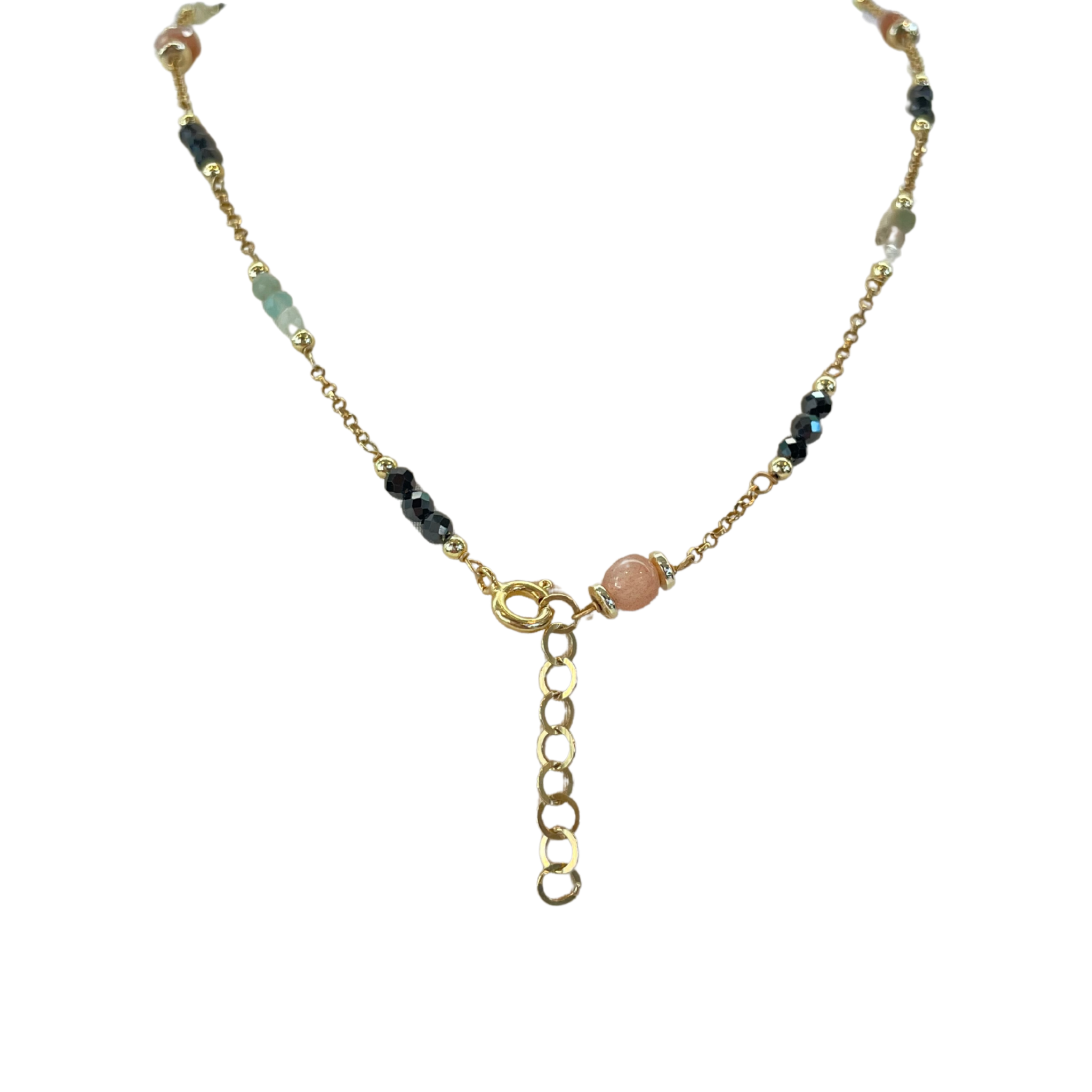 925GG ZIRC AMAZZONITE P DEL SOLE NECKLACE