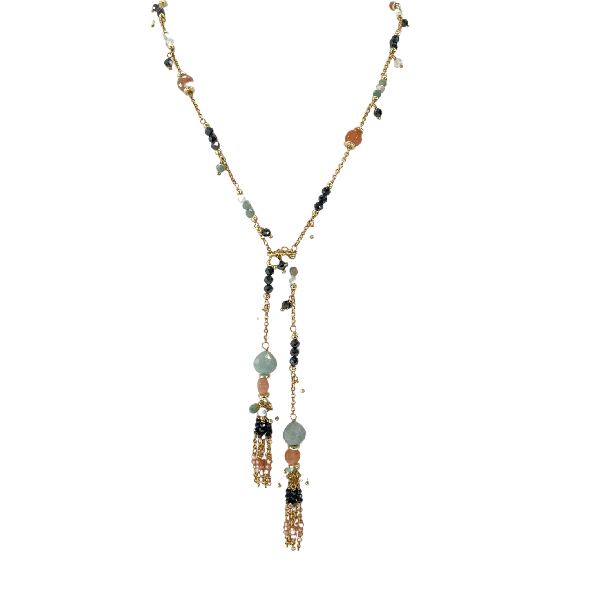 925GG ZIRC AMAZZONITE P DEL SOLE NECKLACE