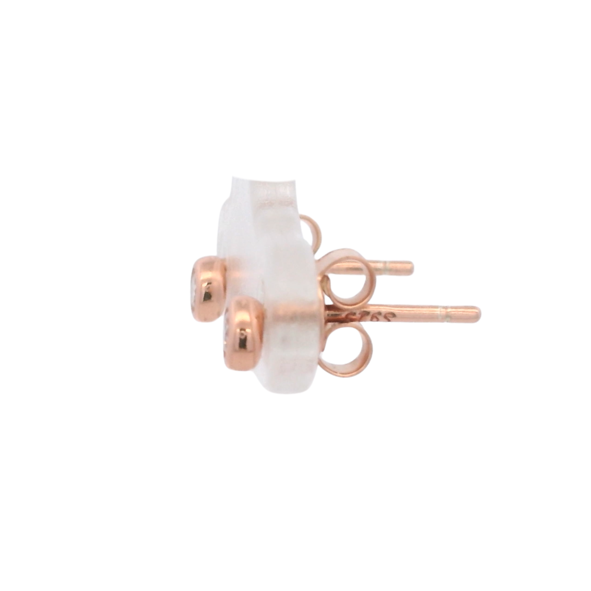 925RG MINI BEZEL CZ STUD EARRINGS