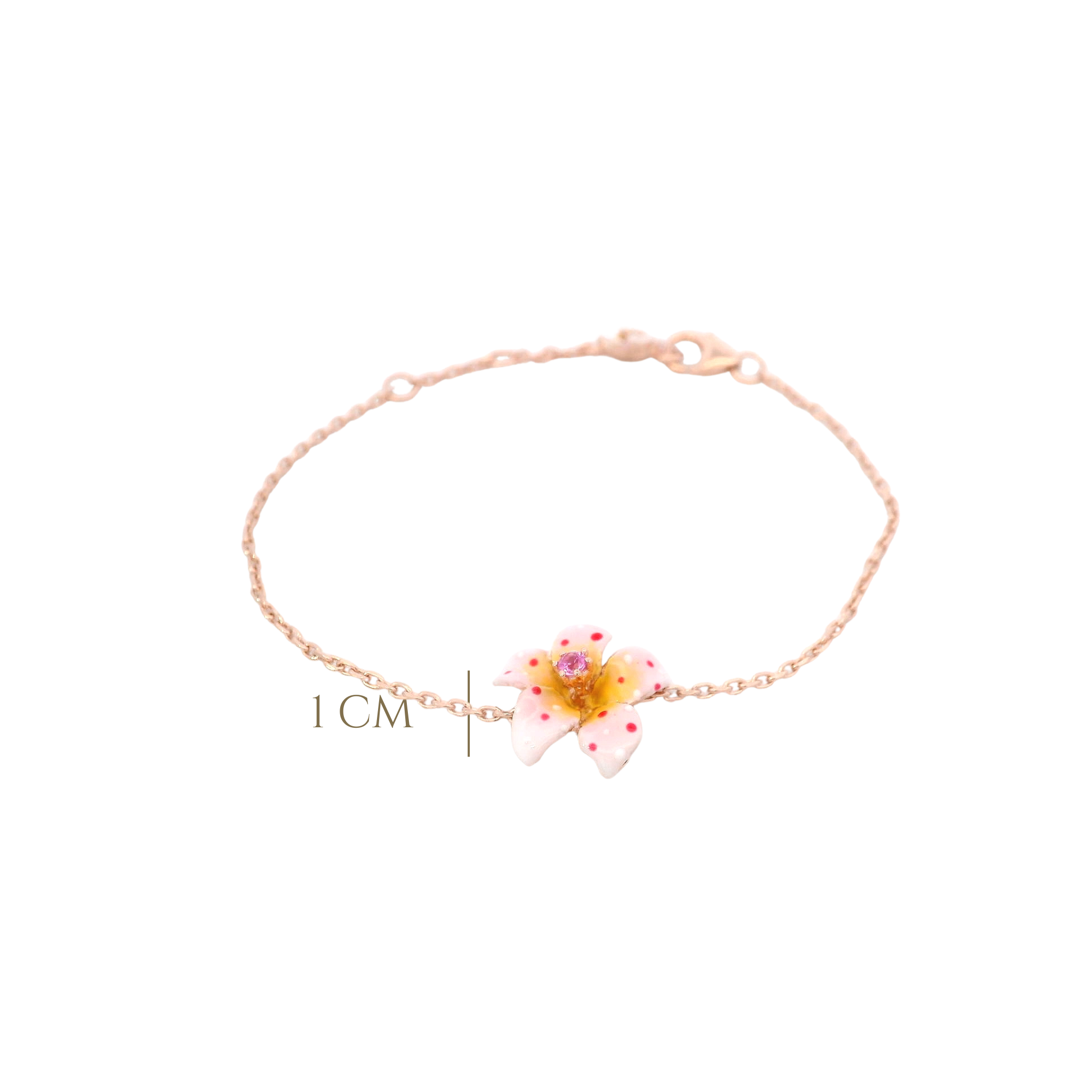 925RG MAY FLOWER MEDIUM PINK BRACELET