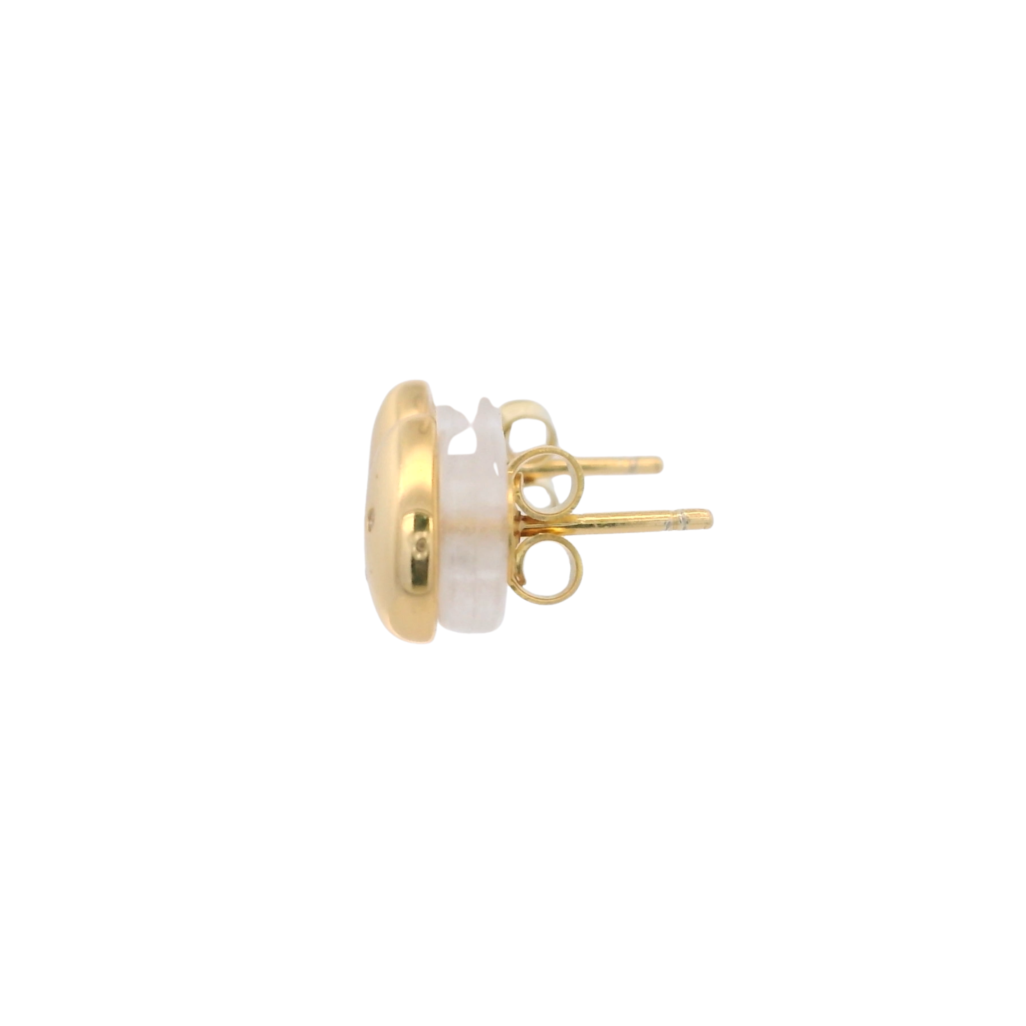 925YG DROP WITH TRIPLE CZ EARRINGS