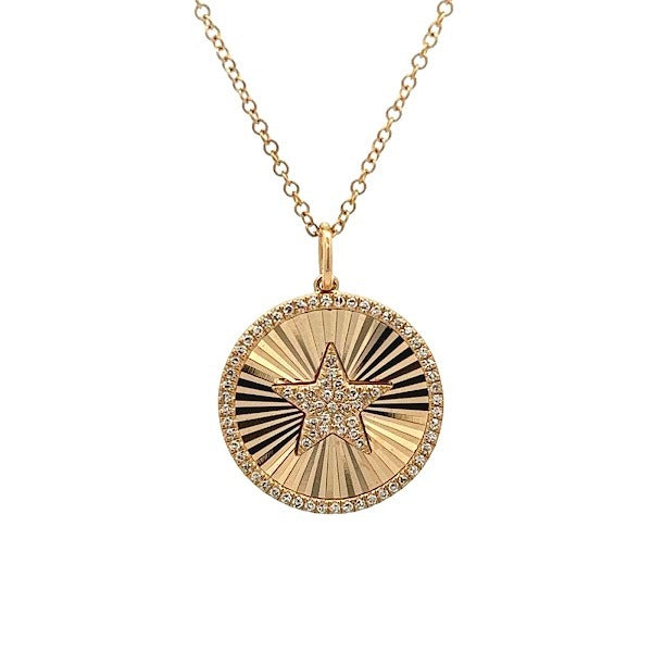 14K GOLD STAR CHARM NECKLACE