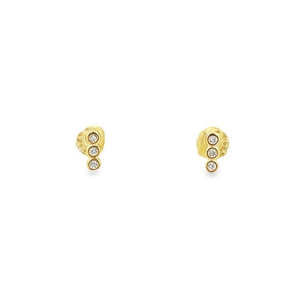 925 SILVER GOLD PLATED EARRINGS