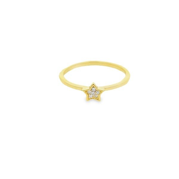 925 SILVER  BAND WITH STAR GOLD