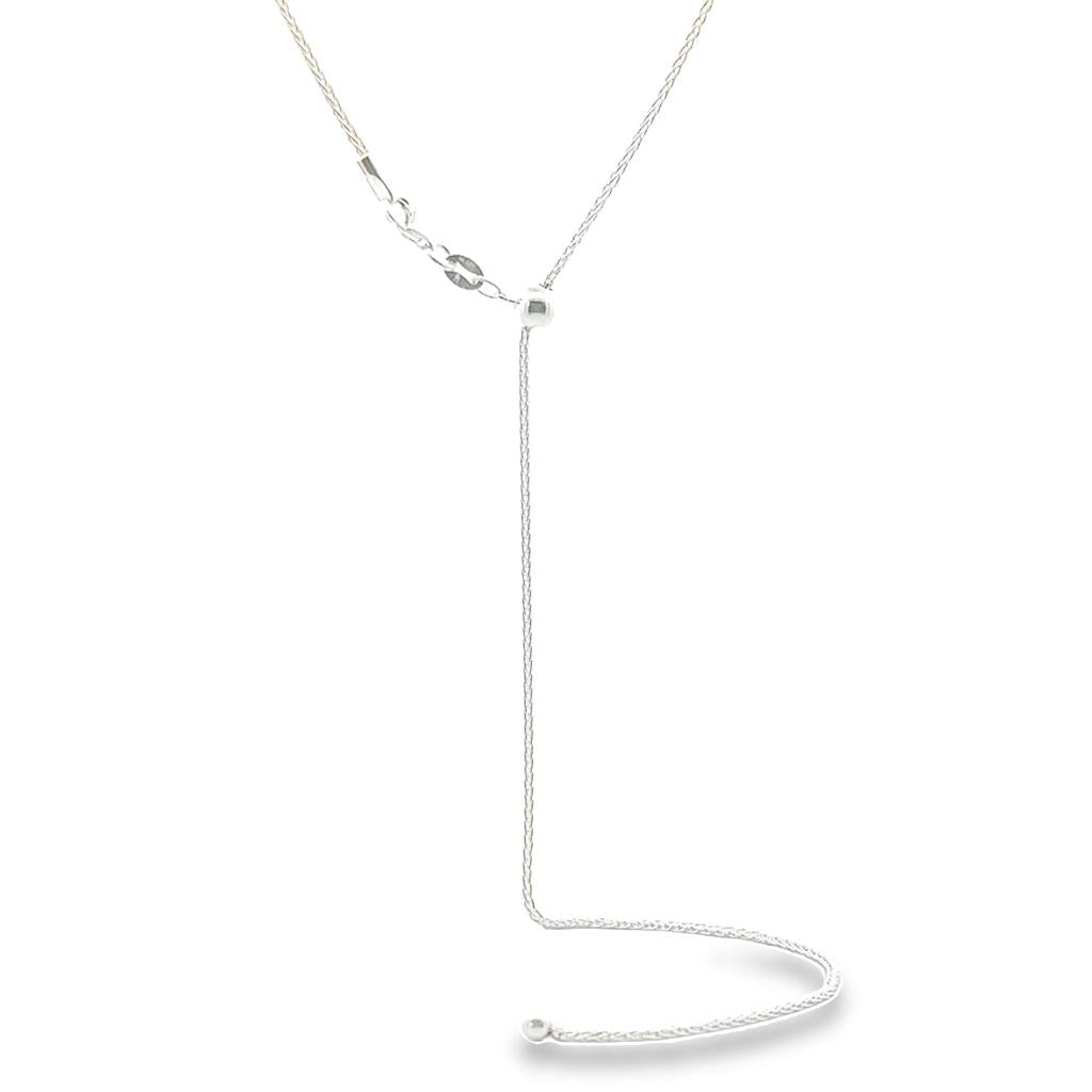925 SILVER PLATED ADJUSTABLE LARIAT CHAIN