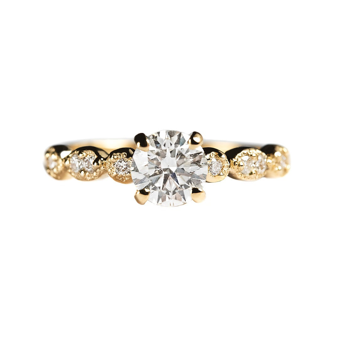 14K YELLOW GOLD MARQUISE SETTING RING