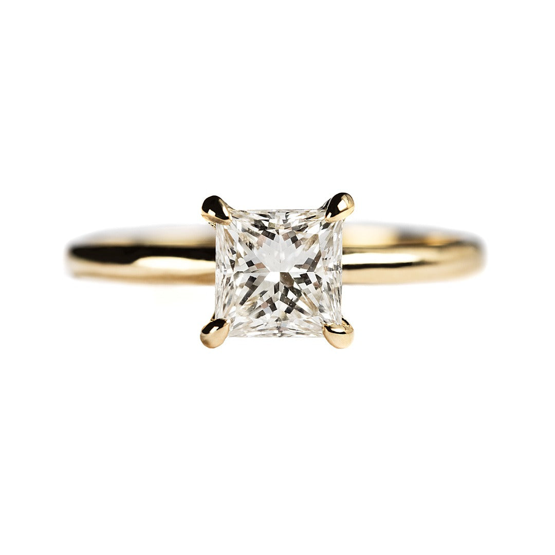 14K YELLOW GOLD SOLITAIRE SETTIN RING
