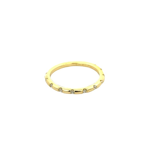 925 SILVER BAGUETTE STACKABLE BAND RING