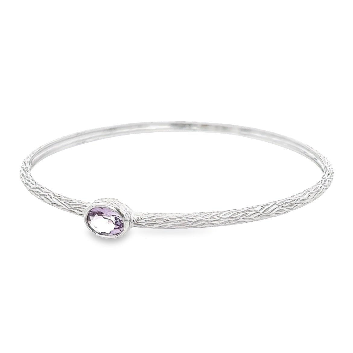 BANGLE AMETHYST BRAZILIAN OVAL - C'SANTOS