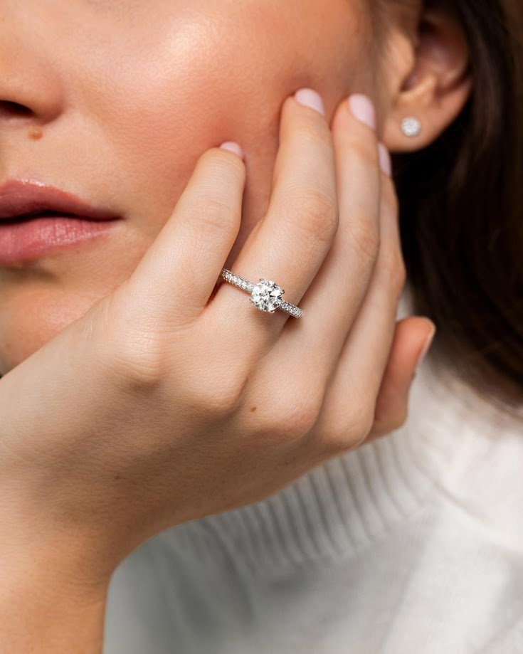 C005070/1034656 D0.48CT 14KW MONTURA MICROPRONG T6.5 DC 1.00CT RD - C'SANTOS