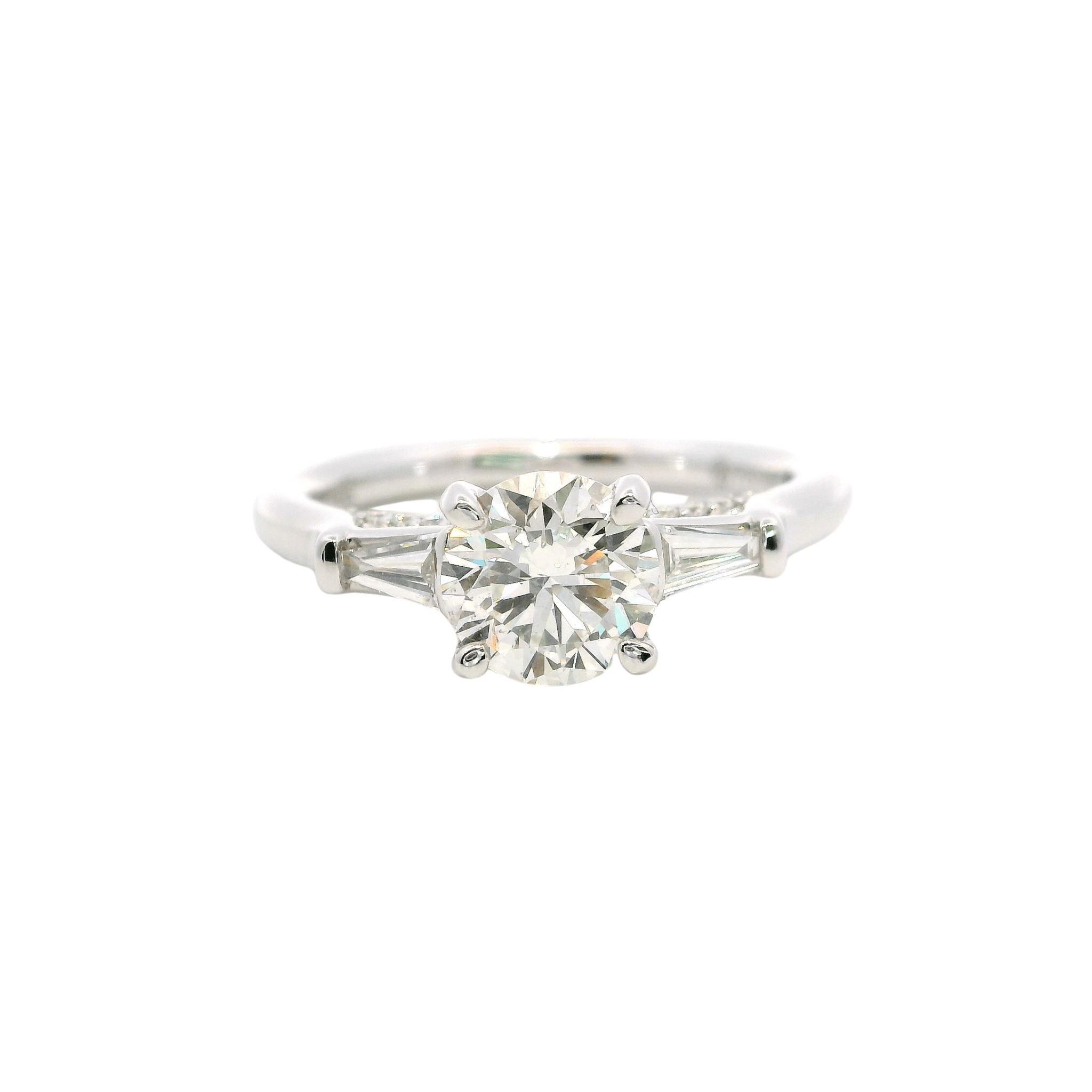 C005079/1034637 D0.35CT 14KW MONTURA TRHEE STONE T6.5 DC 1.00CT RD - C'SANTOS