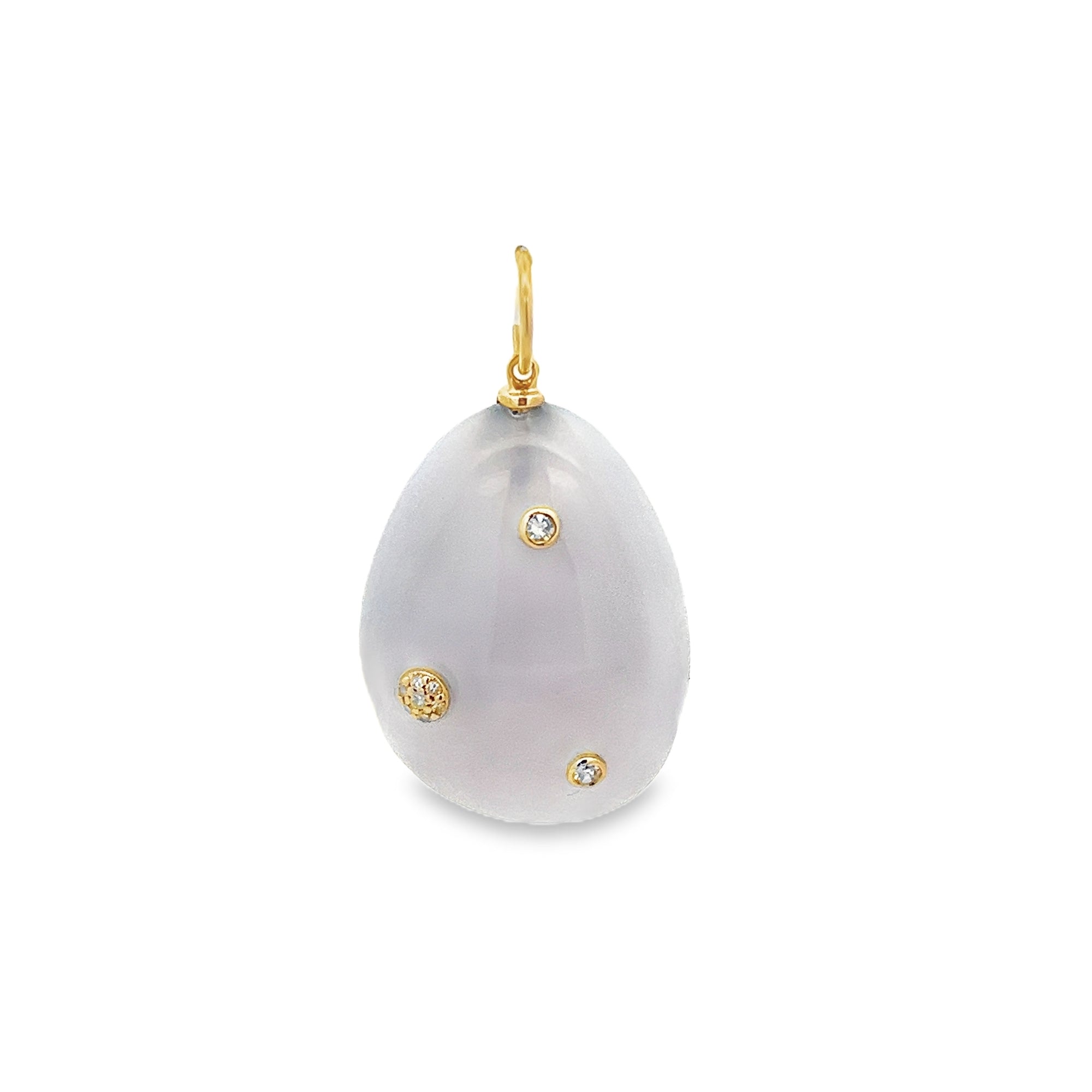 D0.06CT 14KY DROP AND TRIPLE BEZEL CHARM CHA25.85CT - C'SANTOS