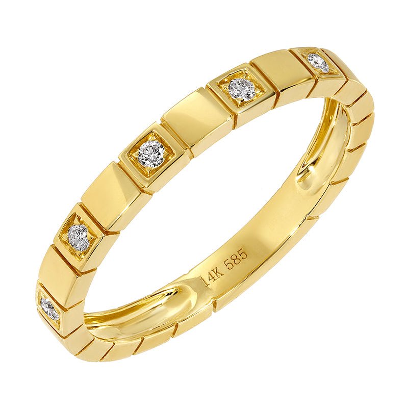 D0.06CT 14KY STATION DIAMOND TUBOGAS RING T6.5 - C'SANTOS