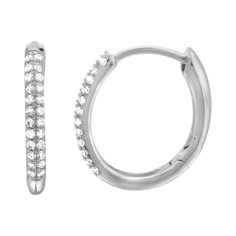 D0.10CT 14KW SEMINFINITY OVAL HUGGIES - C'SANTOS