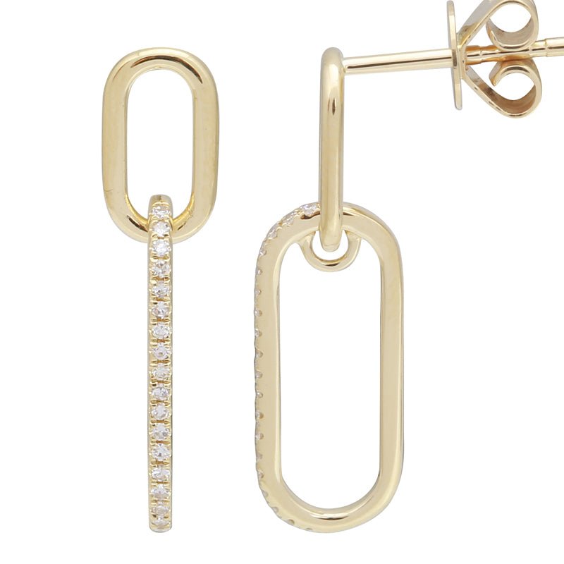 D0.11CT 14KY CLIPS SEMINFINITY EARRINGS - C'SANTOS