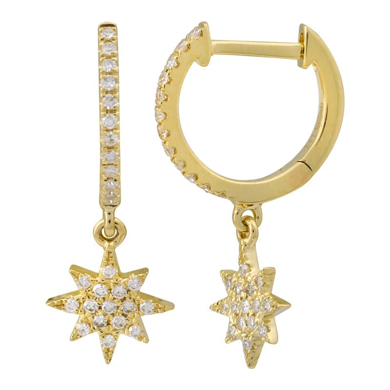 D0.14CT 14KY MINI NORTSTAR SEMINFINITY HUGGIES - C'SANTOS