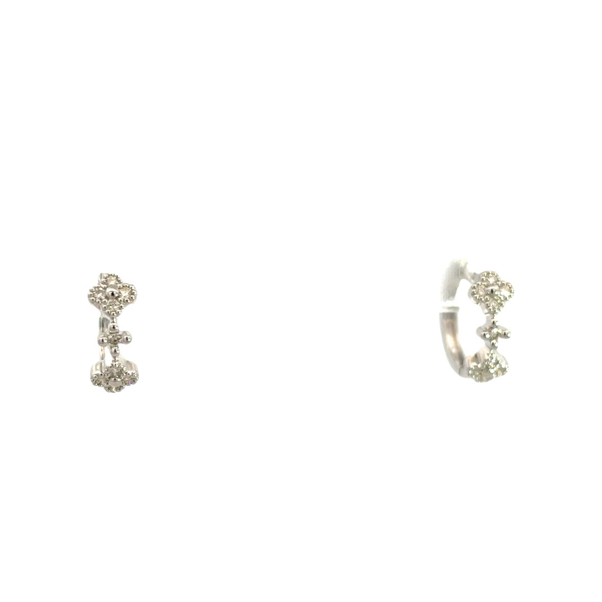 D0.15CT 14KW SEMI INFINITY MINI FLOWER HUGGIES - C'SANTOS