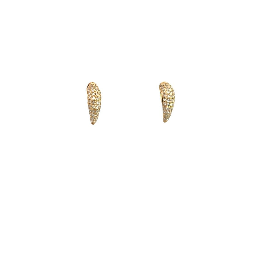 D0.16CT 14KY MINI CLAW EARRINGS