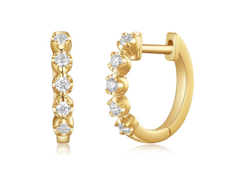 D0.16CT 14KY SEMINFINITY HUGGIES - C'SANTOS